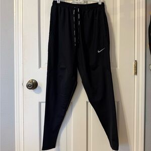 Nike Black Sweatpants with White Logo